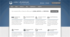 Desktop Screenshot of julielevesquenotaire.com