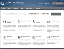 Tablet Screenshot of julielevesquenotaire.com